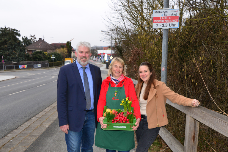 Wochenmarkt Hinweisschild Kirchmayer - Kopie