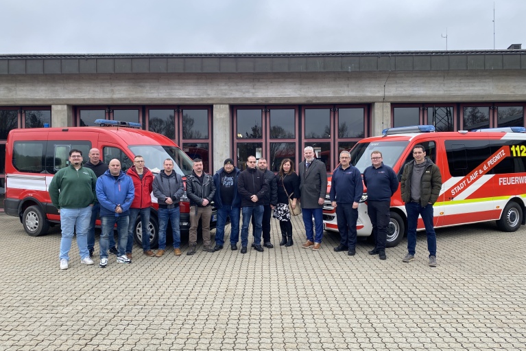 Feuerwehrbesuch Loket Feuerwache Foto Kirchmayer