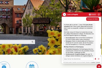 KI Chatbot lauf.de Screenshot