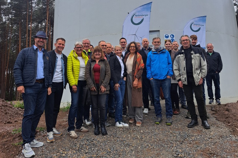 Windkraftanlage Markt Erlbach Besuch Foto Markt Schnaittach