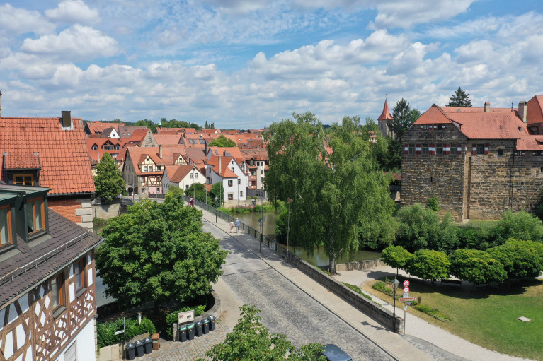Lauf Wenzelburg und Brücke Luftbild Foto Boxler Lauf Wenzelburg und Brücke Luftbild Foto Boxler