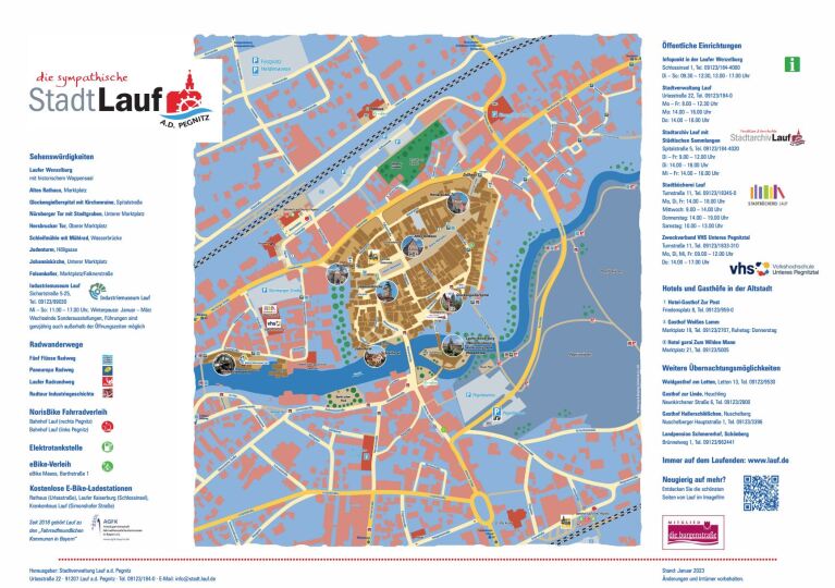 Stadtplan Laufer Altstadt 2023