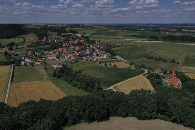 Boxler Sommer 2022 Beerbach Luftbild