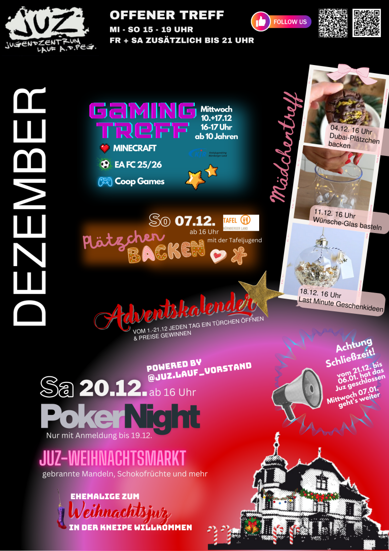 Juz Monatsprogramm Dezember