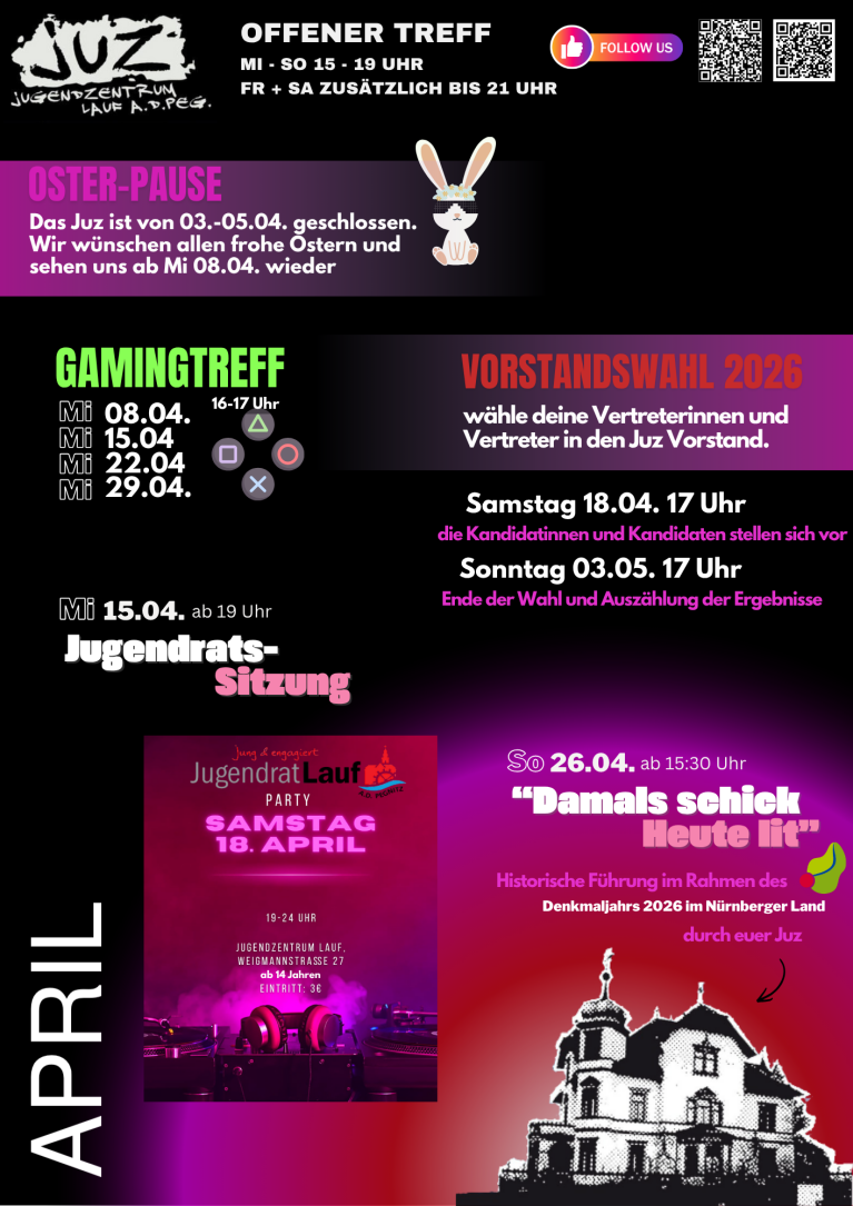 Monatsprogramm Juz April