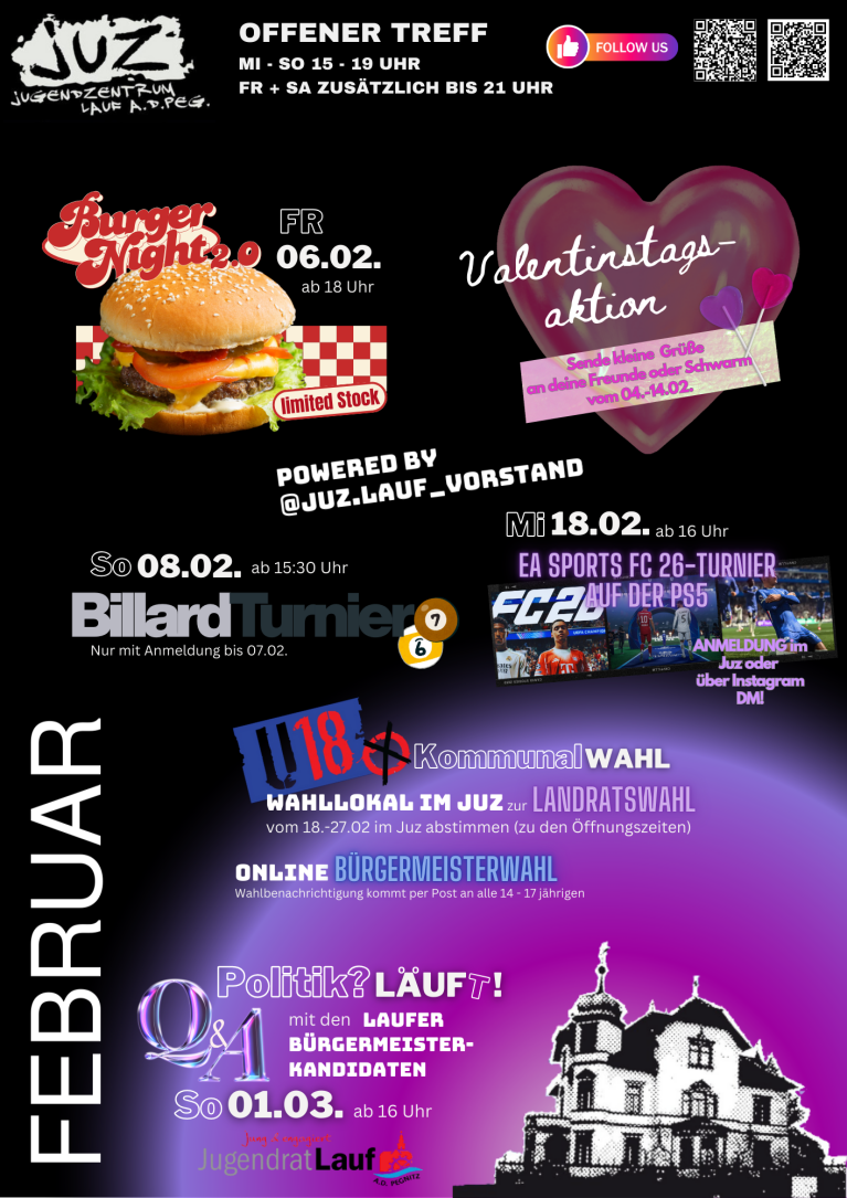 Monatsprogramm Juz Februar